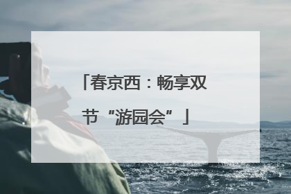 春京西：畅享双节“游园会”