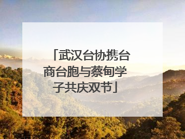 武汉台协携台商台胞与蔡甸学子共庆双节