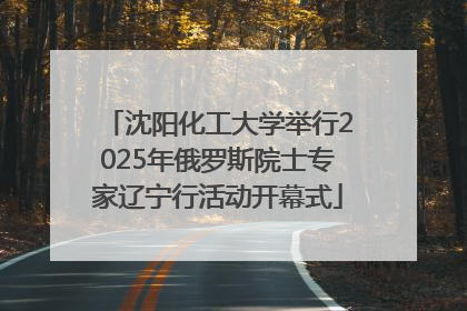 沈阳化工大学举行2025年俄罗斯院士专家辽宁行活动开幕式