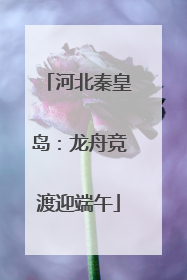 河北秦皇岛：龙舟竞渡迎端午