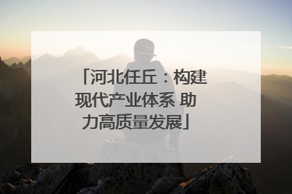 河北任丘：构建现代产业体系 助力高质量发展