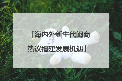 海内外新生代闽商热议福建发展机遇