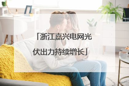 浙江嘉兴电网光伏出力持续增长