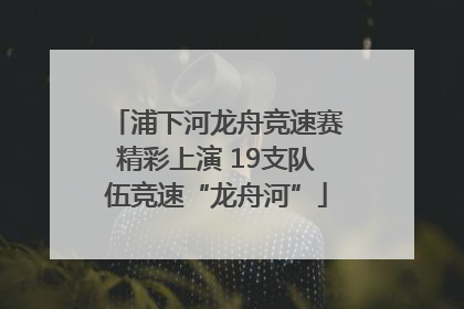 浦下河龙舟竞速赛精彩上演 19支队伍竞速“龙舟河”