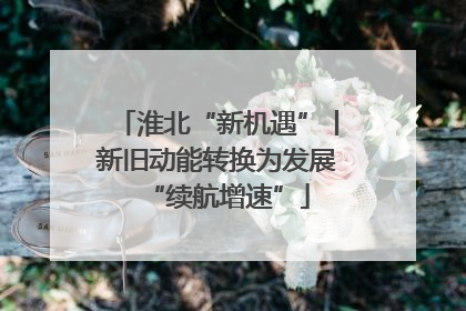 淮北“新机遇”丨新旧动能转换为发展“续航增速”