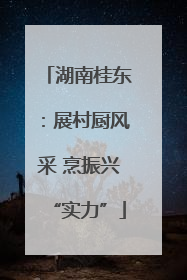 湖南桂东：展村厨风采 烹振兴“实力”