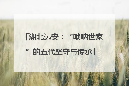 湖北远安：“唢呐世家”的五代坚守与传承