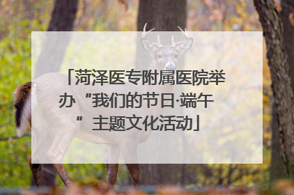 菏泽医专附属医院举办“我们的节日·端午”主题文化活动