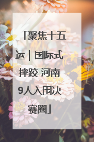 聚焦十五运｜国际式摔跤 河南9人入围决赛圈