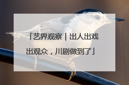 艺界观察｜出人出戏出观众，川剧做到了