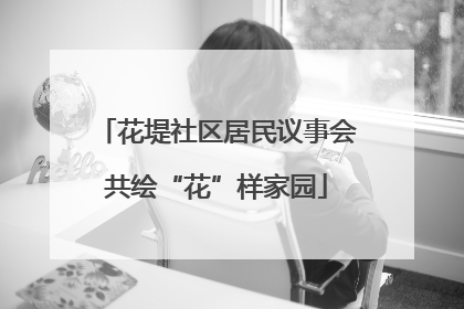 花堤社区居民议事会共绘“花”样家园