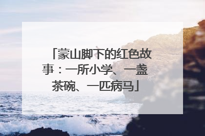 蒙山脚下的红色故事：一所小学、一盏茶碗、一匹病马
