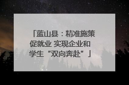 蓝山县：精准施策促就业 实现企业和学生“双向奔赴”