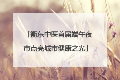 衡东中医首届端午夜市点亮城市健康之光