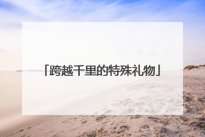 跨越千里的特殊礼物