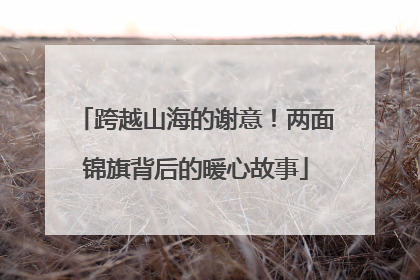 跨越山海的谢意！两面锦旗背后的暖心故事