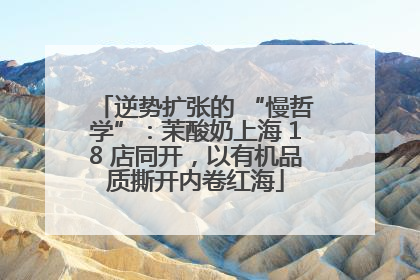 逆势扩张的 “慢哲学”：茉酸奶上海 18 店同开，以有机品质撕开内卷红海