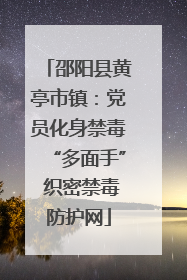 邵阳县黄亭市镇：党员化身禁毒“多面手” 织密禁毒防护网