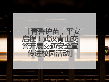 青警护苗，平安启程！武汉青山交警开展交通安全宣传进校园活动