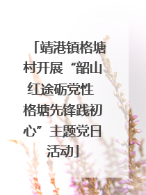 靖港镇格塘村开展“韶山红途砺党性 格塘先锋践初心”主题党日活动