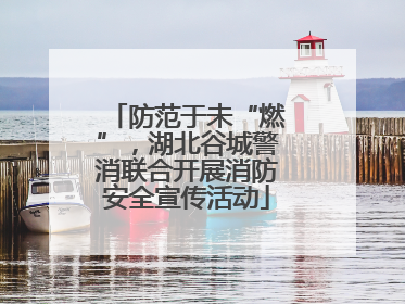 防范于未“燃”，湖北谷城警消联合开展消防安全宣传活动