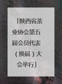 陕西省茶业协会第五届会员代表（换届）大会举行