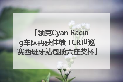 领克Cyan Racing车队再获佳绩 TCR世巡赛西班牙站包揽六座奖杯