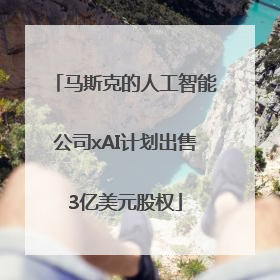 马斯克的人工智能公司xAI计划出售3亿美元股权