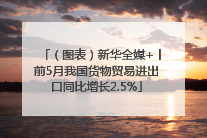 （图表）新华全媒+丨前5月我国货物贸易进出口同比增长2.5%