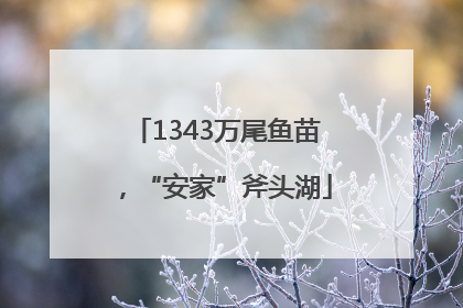1343万尾鱼苗，“安家”斧头湖