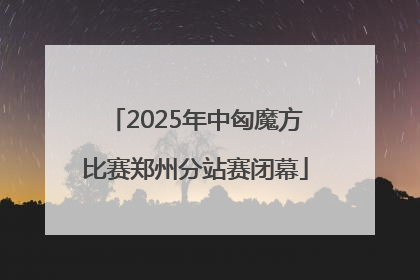 2025年中匈魔方比赛郑州分站赛闭幕