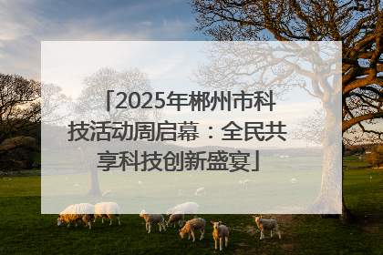 2025年郴州市科技活动周启幕：全民共享科技创新盛宴