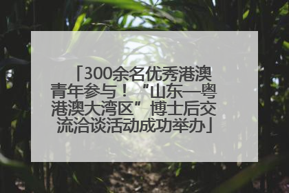 300余名优秀港澳青年参与!“山东—粤港澳大湾区”博士后交流洽谈活动成功举办
